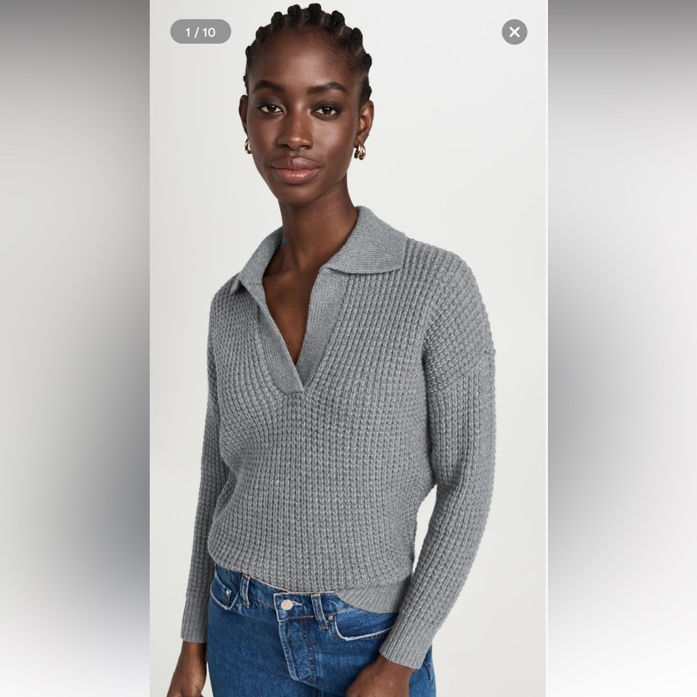Madewell Waffle Knit Henley Sweater